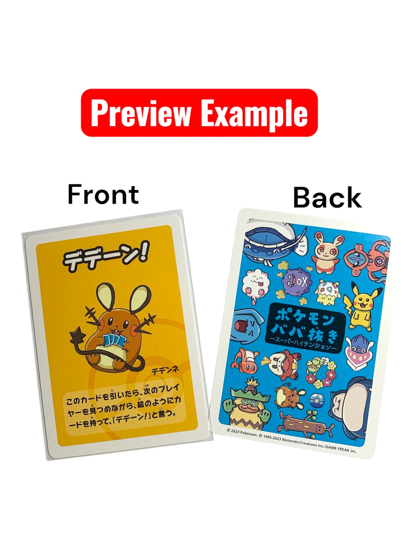 Babanuki Pokemon Old Maid - Super High Tension Deck (Blue)