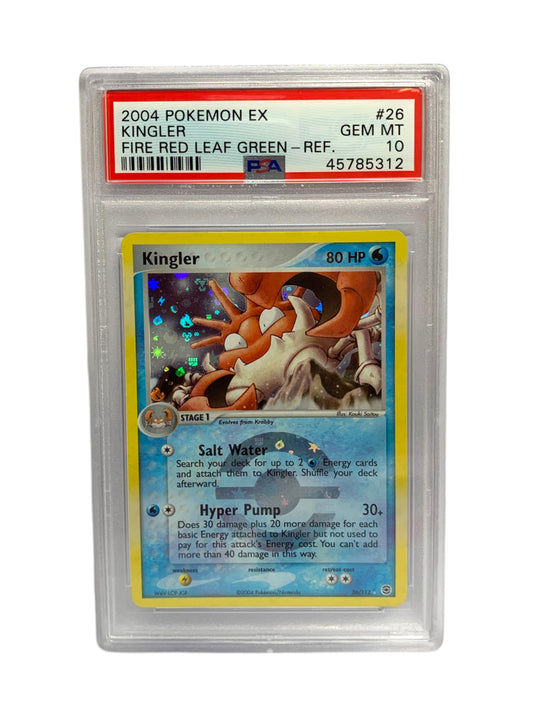 PSA 10 Kingler (Energy Reverse Holo) - 2004 Fire Red Leaf Green