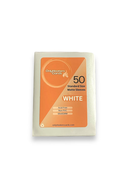 Standard Size Matte Sleeves - White (50 Ct.)