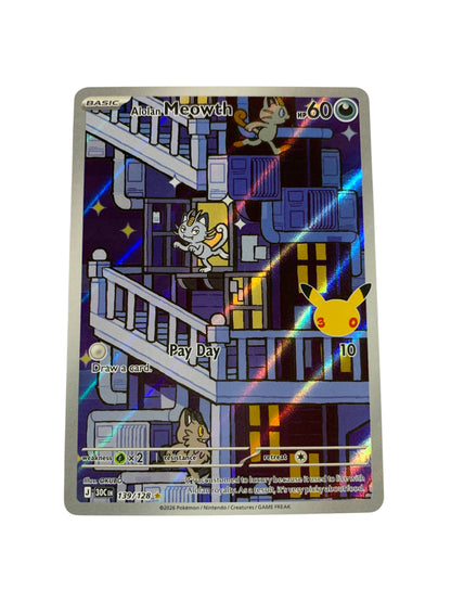 Alolan Meowth (Illustration Rare) 30th Celebration