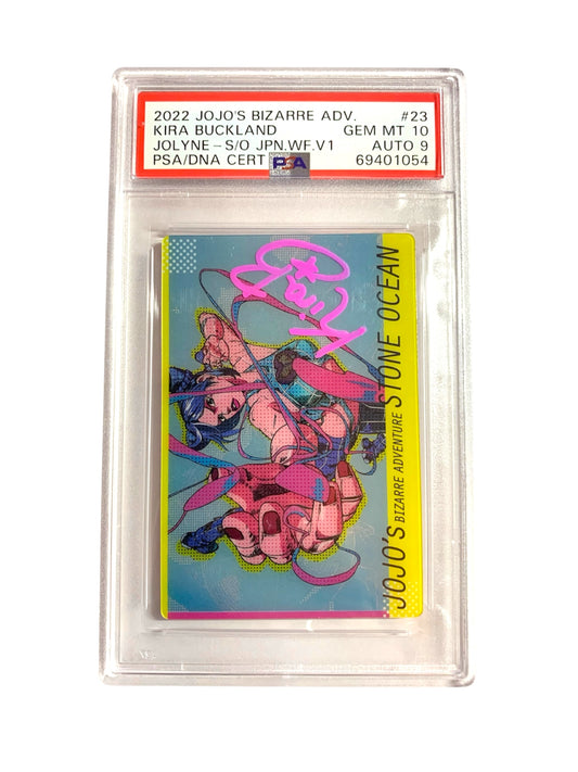 *1 of 1* PSA 10 Auto 9 Jolyne with Kira Buckland Signed on Auto (ENG Voice Actor for Jolyne)