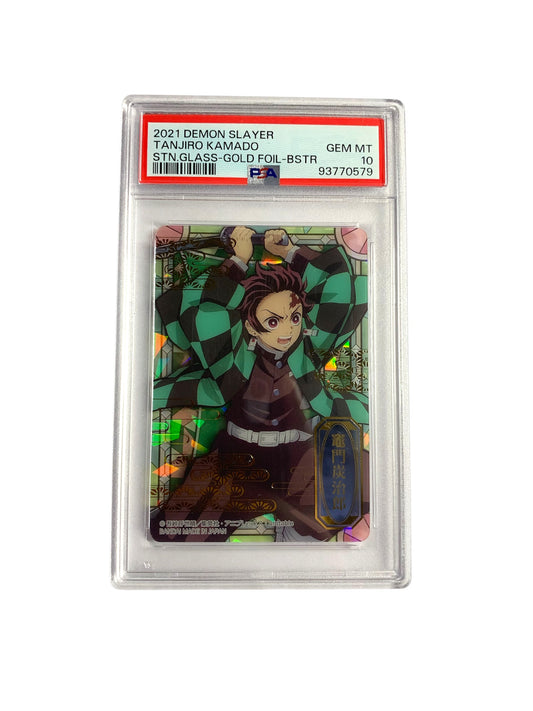 PSA 10 Tanjiro Kamado - Gold Secret (Stained Glass)