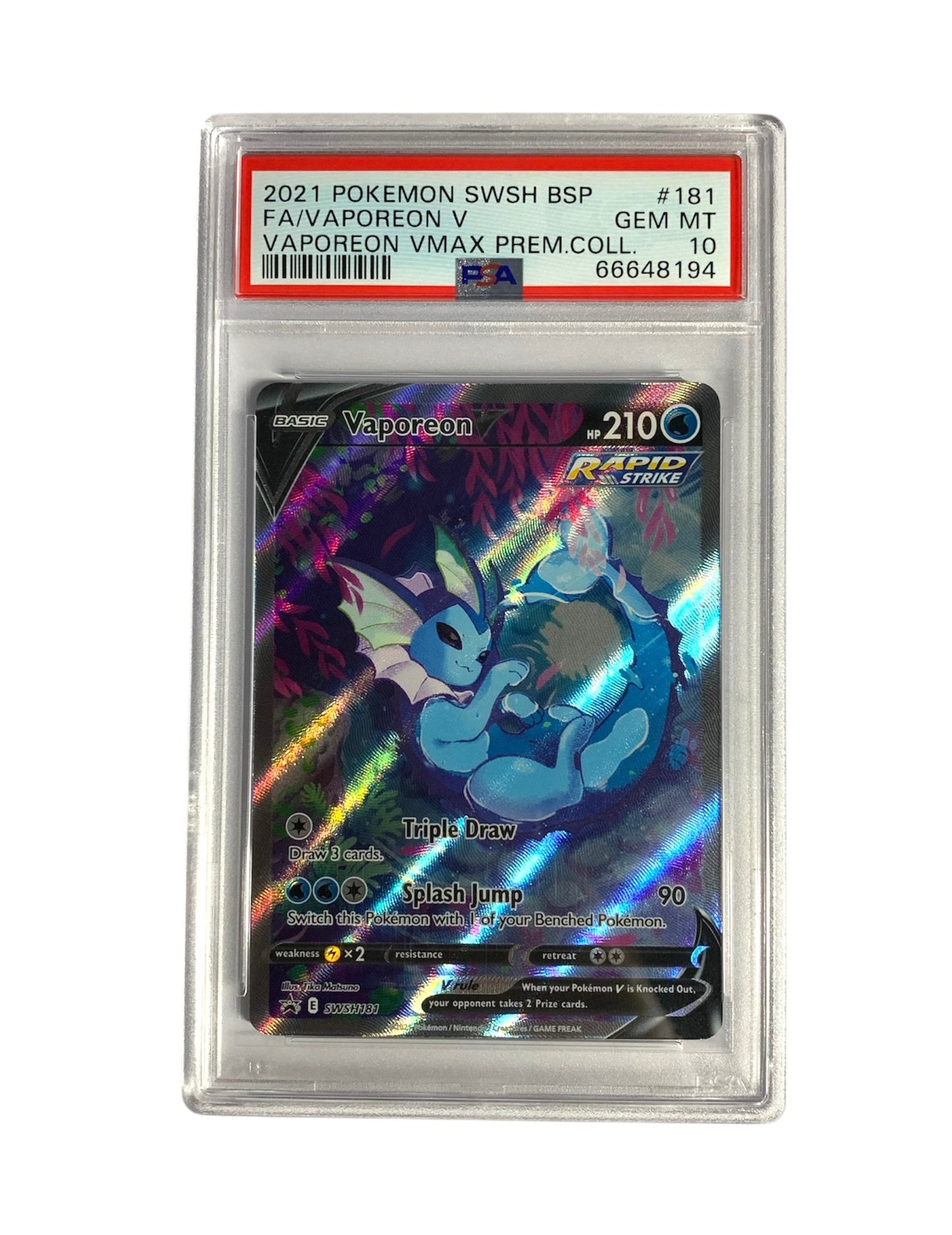 PSA 10 Vaporeon V