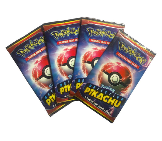 x4 Detective Pikachu Booster Packs