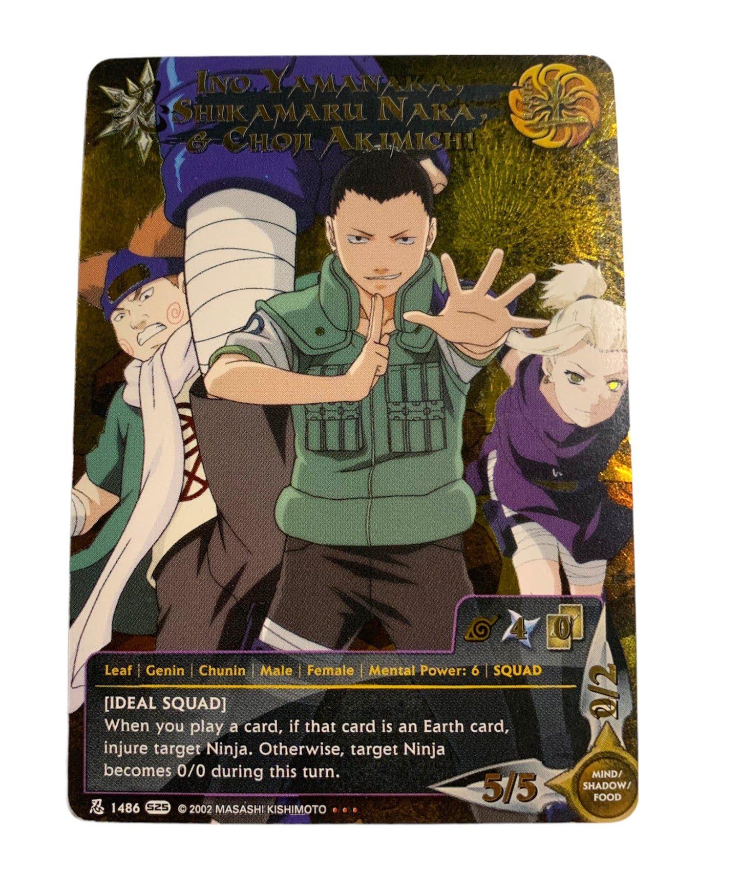 Ino Yamanaka, Shikamaru Nara, & Choi Akimichi (Super Rare Foil)